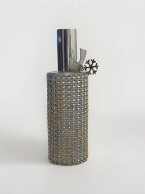 Glitz & Glam Silver Rhinestone Studded Air Freshener Room Spray Bottle- NEW